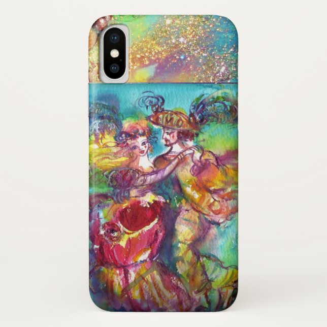 MASQUERADE NIGHT / CARNIVAL DANCE MONOGRAMM Case-Mate iPhone HÜLLE (Rückseite)