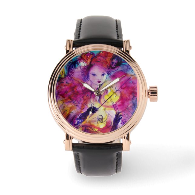 MASQUERADE NIGHT / Venezianische Karnevalsmasken Armbanduhr (Vorderseite)