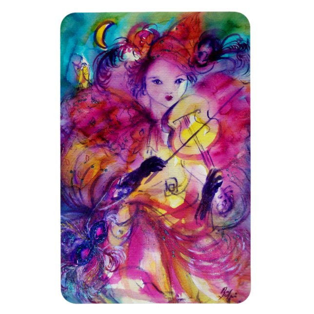 MASQUERADE NIGHT / Venezianischer Karneval Magnet (Vertikal)
