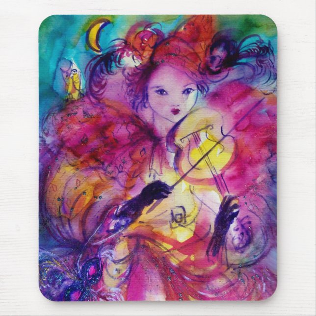 MASQUERADE NIGHT / Venezianischer Karneval Mousepad (Vorne)