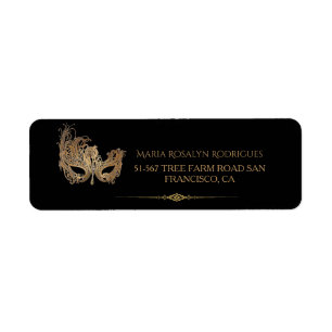 Masquerade Party Chic Gold Maske