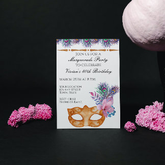 Masquerade-Party Einladung