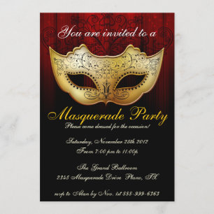 Masquerade Party Feier Extravagante Einladung