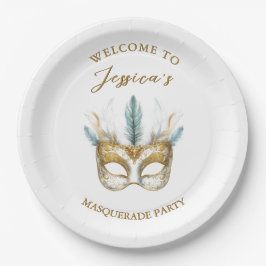 Masquerade Party Geburtstag Pappteller