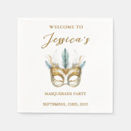 Masquerade Party Geburtstag Serviette