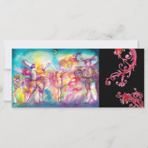 MASQUERADE-PARTY, Mardi-Gras-Masken, Tanz, Musik