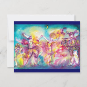 MASQUERADE-PARTY, Mardi-Gras-Masken, Tanz, Musik