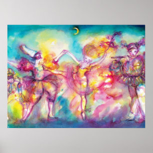 MASQUERADE-PARTY, Mardi-Gras-Masken, Tanz, Musik Poster