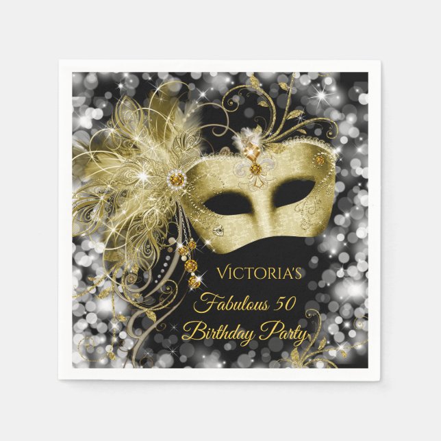 Masquerade Party Napkins Serviette (Vorderseite)