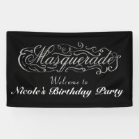 MASQUERADE Silver & Color Birthday Party