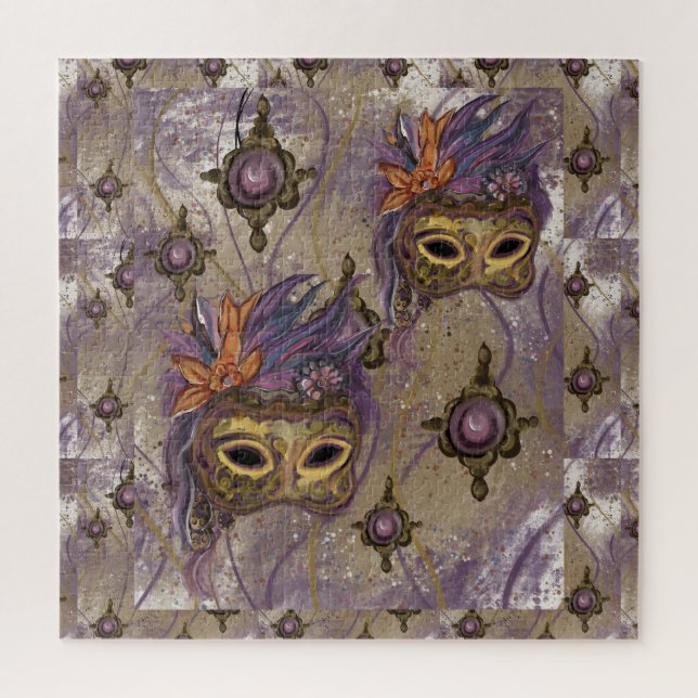 MASQUERADE VENEDIG KUNST      PUZZLE (Vertikal)