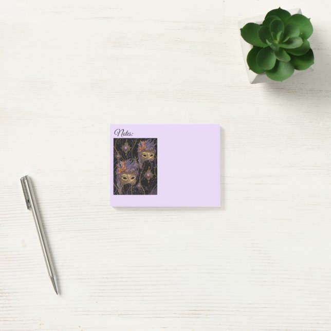 MASQUERADE VENICE ART POST-IT KLEBEZETTEL (Büro)