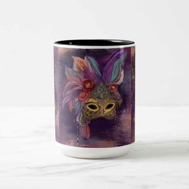 MASQUERADE VENICE ART ZWEIFARBIGE TASSE (Mittel)