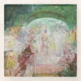 Masquerade von James Ensor (1889) Glasuntersetzer