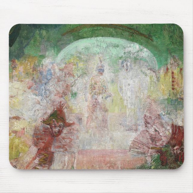Masquerade von James Ensor (1889) Mousepad (Vorne)