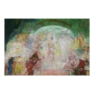 Masquerade von James Ensor (1889) Poster