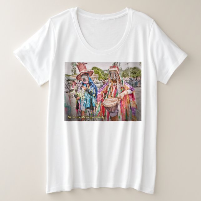 Masquerader Große Größe T-Shirt (Design vorne)