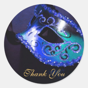 Masqurade Mask Blue Vielen Dank Sticker