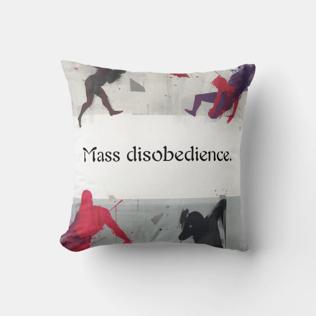 Mass disobedience. kissen (Vorderseite)