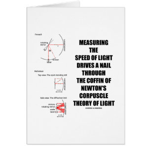 Maß-Lichtgeschwindigkeit Newton-Teilchen (Physik)