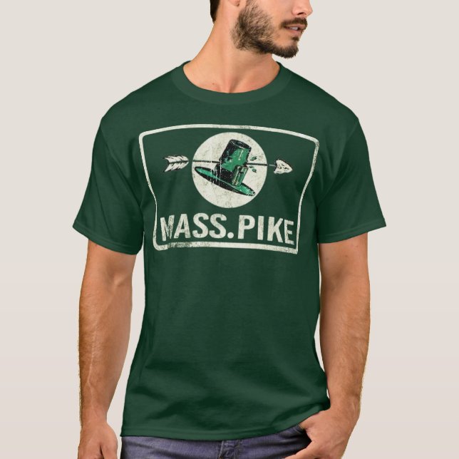 Mass Pike T Shirt - Retro Massachusetts High (Vorderseite)