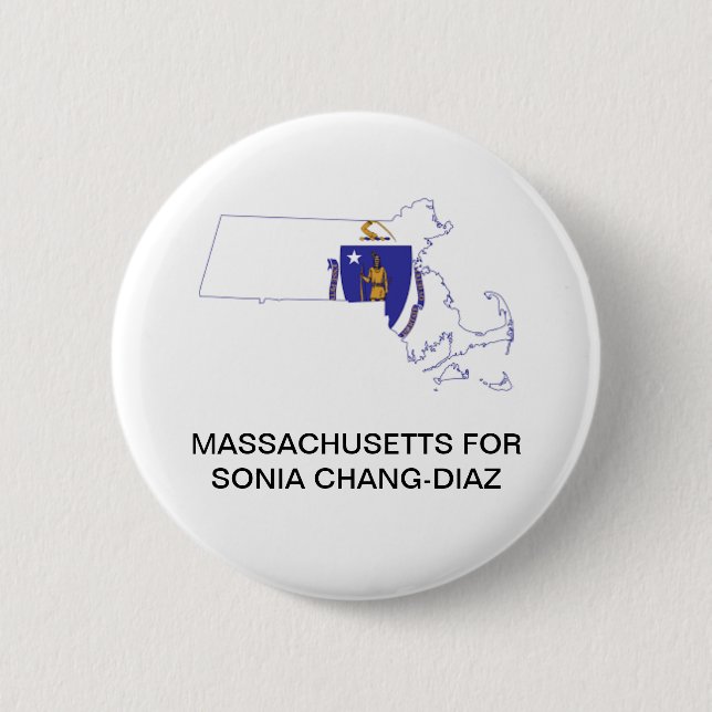 MASSACHUSETTEN für SONIA CHANG-DIAZ GOVERNOR Butto Button (Vorderseite)