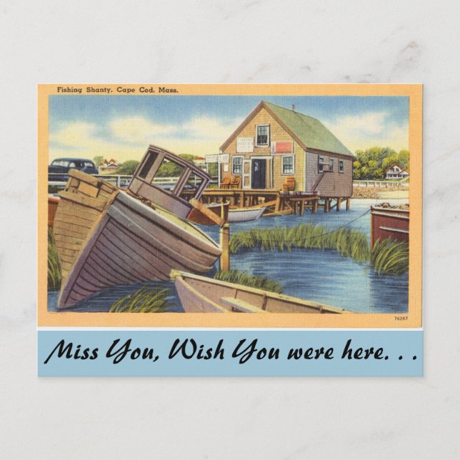 Massachusetts, Angelshanty, Cape Cod Postkarte (Vorderseite)