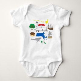 Massachusetts Baby Bodysuit Baby Strampler