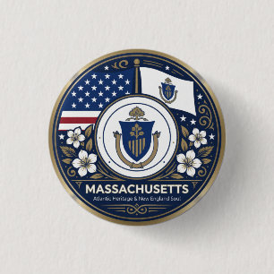 Massachusetts Bay State Erbe ✦ Button