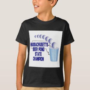 Massachusetts-Bier Pong Meister T-Shirt