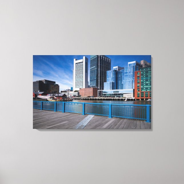 Massachusetts, Boston, Bundesstaatliche Zentralban Leinwanddruck (Vorderseite)