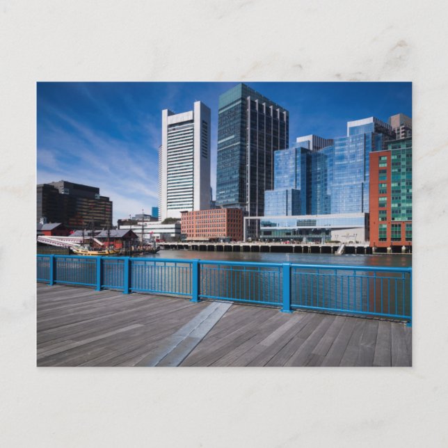 Massachusetts, Boston, Bundesstaatliche Zentralban Postkarte (Vorderseite)