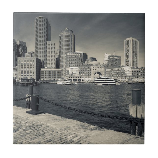 Massachusetts, Boston, Rowe's Wharf Gebäude Fliese (Vorderseite)
