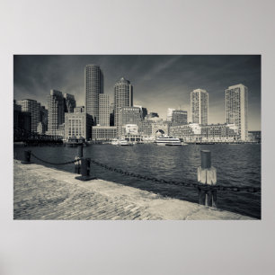 Massachusetts, Boston, Rowe's Wharf Gebäude Poster