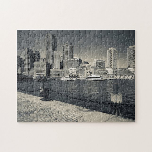 Massachusetts, Boston, Rowe's Wharf Gebäude Puzzle (Horizontal)