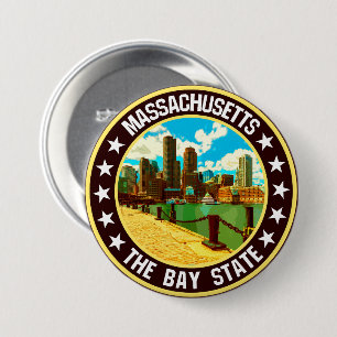Massachusetts Button