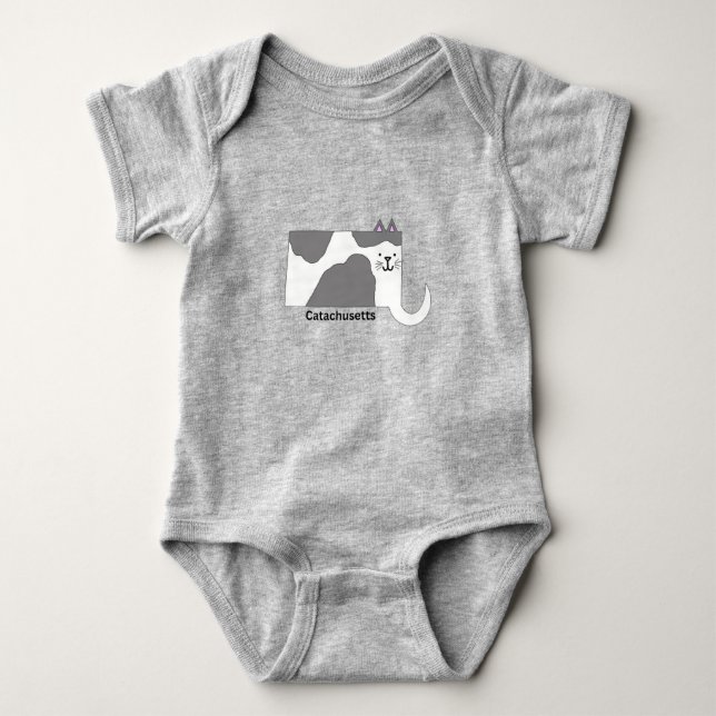 Massachusetts Catachusetts Baby Bodysuit Strampler (Vorderseite)
