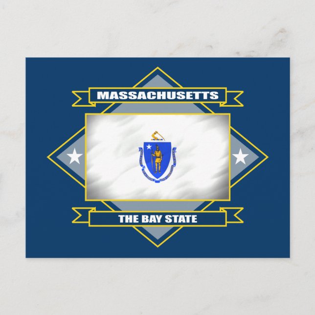 Massachusetts Diamond Postkarte (Vorderseite)