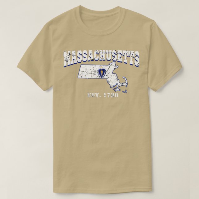 Massachusetts est 1788 T-Shirt (Design vorne)