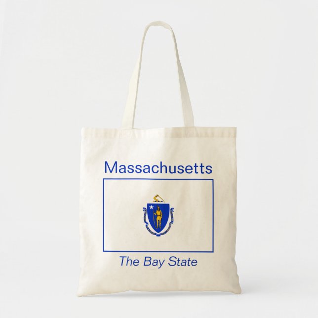 Massachusetts Flag Bag Tragetasche (Vorne)