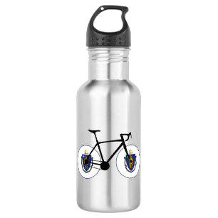Massachusetts Flag Cycling Edelstahlflasche