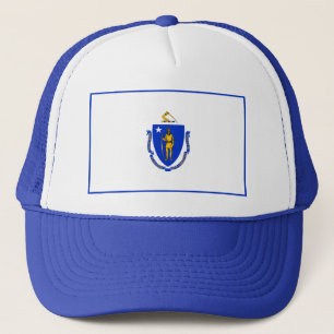 Massachusetts Flag Hat Truckerkappe
