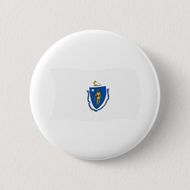 Massachusetts-Flagge Knopf Button (Vorderseite)