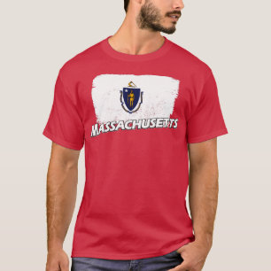Massachusetts-Flagge T-Shirt