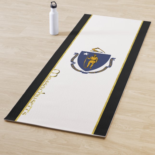 Massachusetts-Flagge Yogamatte (Beispiel)