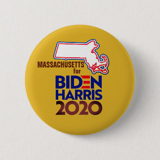 Massachusetts für Biden Harris 2020 Button