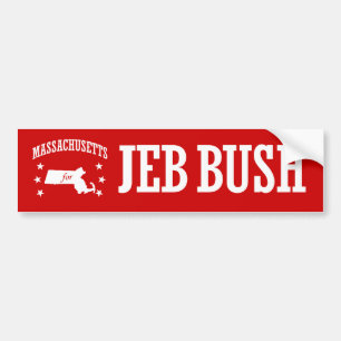 MASSACHUSETTS FÜR JEB BUSH AUTOAUFKLEBER