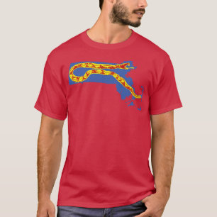 Massachusetts Gadsden Schlange Muster T-Shirt