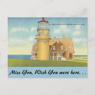 Massachusetts, Gay's Head Leuchtturm Postkarte