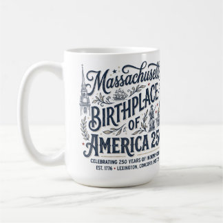 Massachusetts: Geburtsort Amerikas 250 Kaffeetasse